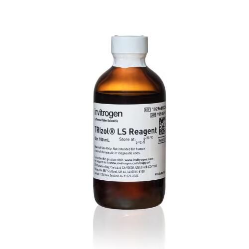 Invitrogen美國 TRIzol  LS試劑 RNA DNA提取 100毫升 10296010CN