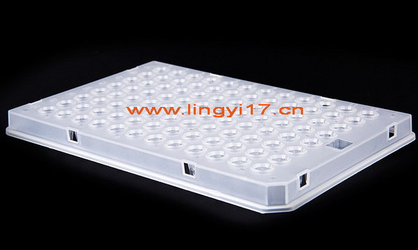 0.1ml半裙邊96孔PCR板LB2000，透明，15板/盒，用于羅氏Roche 480，Bio-Rad CFX96