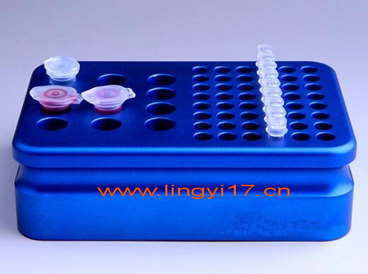 精品LH12-15-02鋁制12孔V型1.5/2.0毫升離心管和6排8連排U型PCR管冷卻板，配液冷卻模塊 