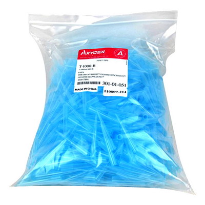 非滅菌藍色移液器吸頭1000µL，愛思進吸頭T-1000-B
